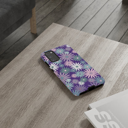 Pastel Daisy's in Purple Phone Case