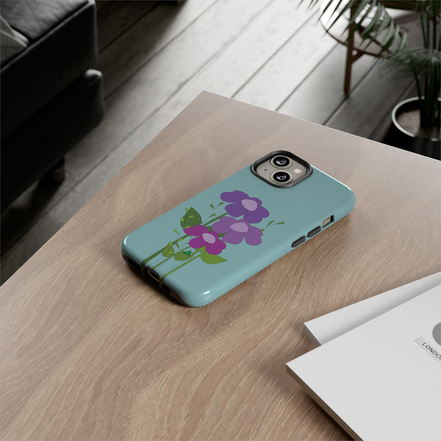 Frog Among Posies Phone Case