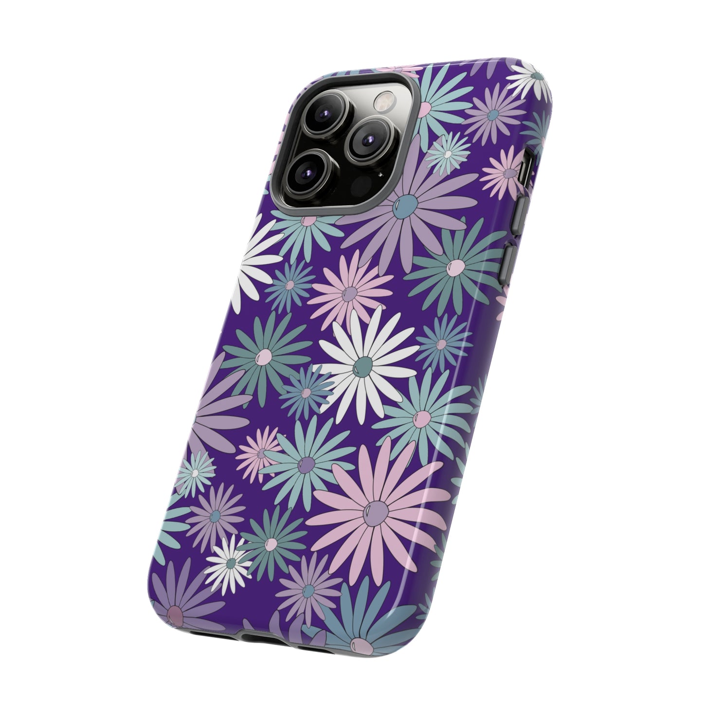 Pastel Daisy's in Purple Phone Case