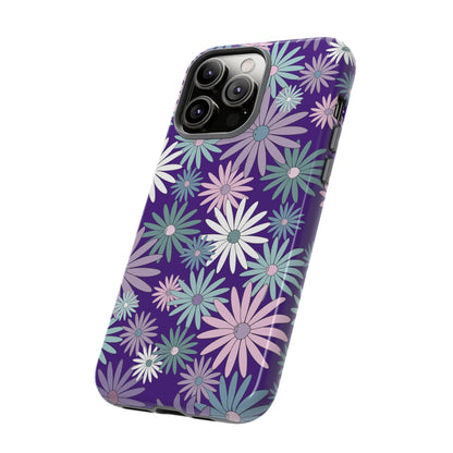 Pastel Daisy's in Purple Phone Case