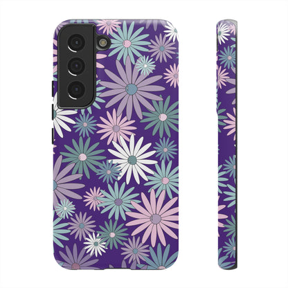 Pastel Daisy's in Purple Phone Case