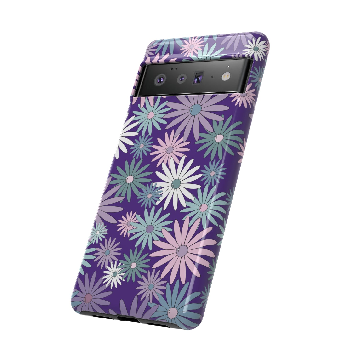 Pastel Daisy's in Purple Phone Case