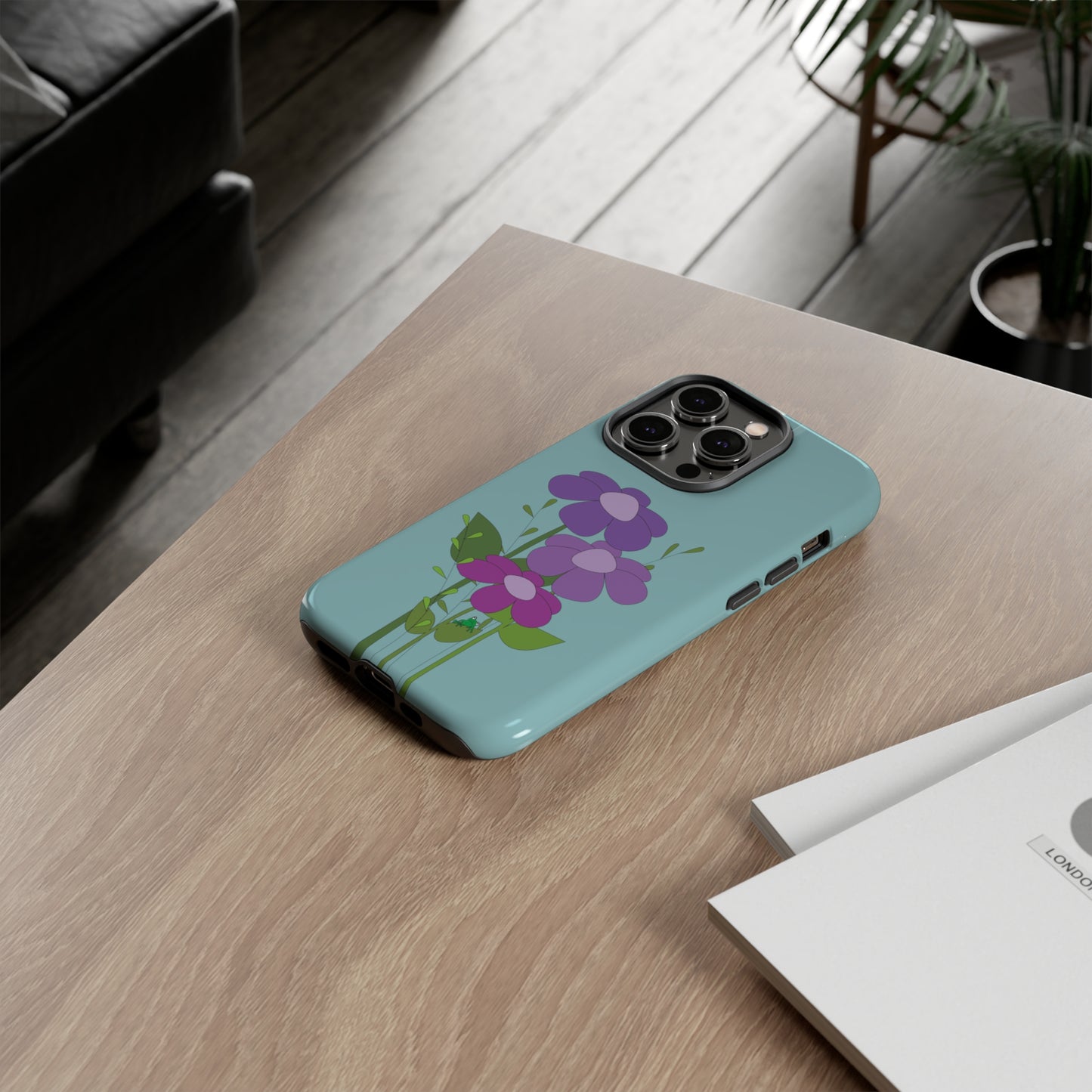 Frog Among Posies Phone Case