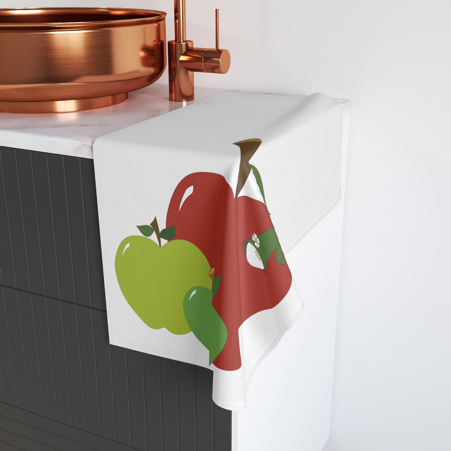 Gnome Apple Harvest Hand Towel