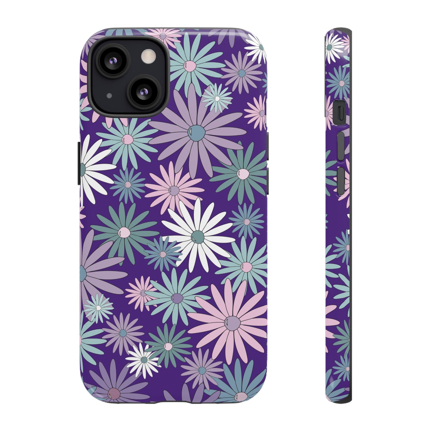 Pastel Daisy's in Purple Phone Case