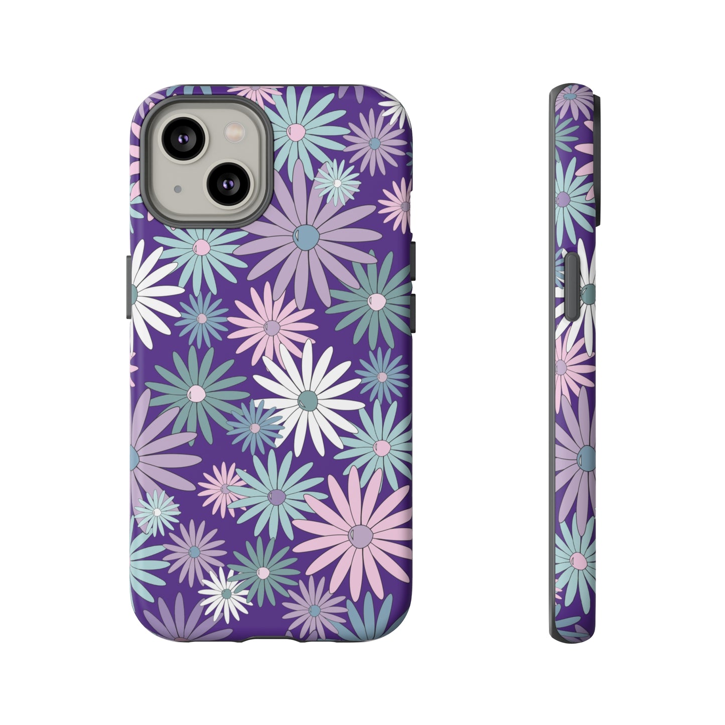 Pastel Daisy's in Purple Phone Case