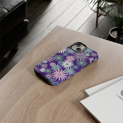 Pastel Daisy's in Purple Phone Case