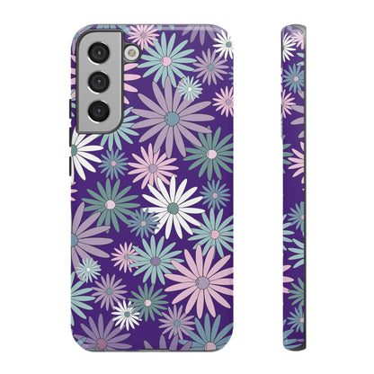 Pastel Daisy's in Purple Phone Case