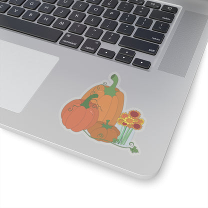 Sunflower & Pumpkin Sticker