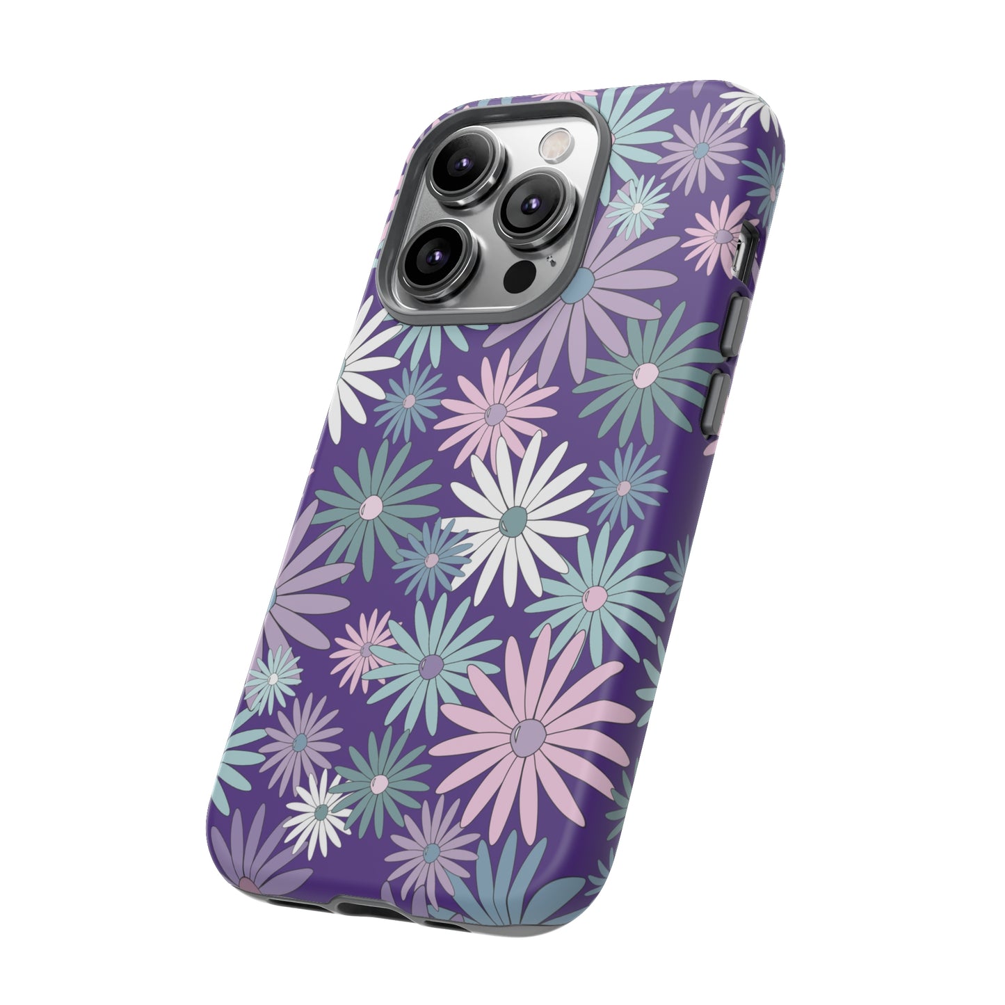 Pastel Daisy's in Purple Phone Case