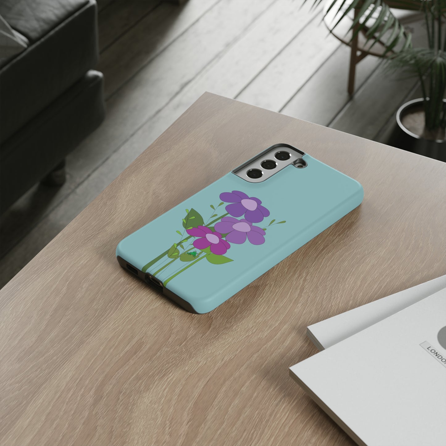 Frog Among Posies Phone Case