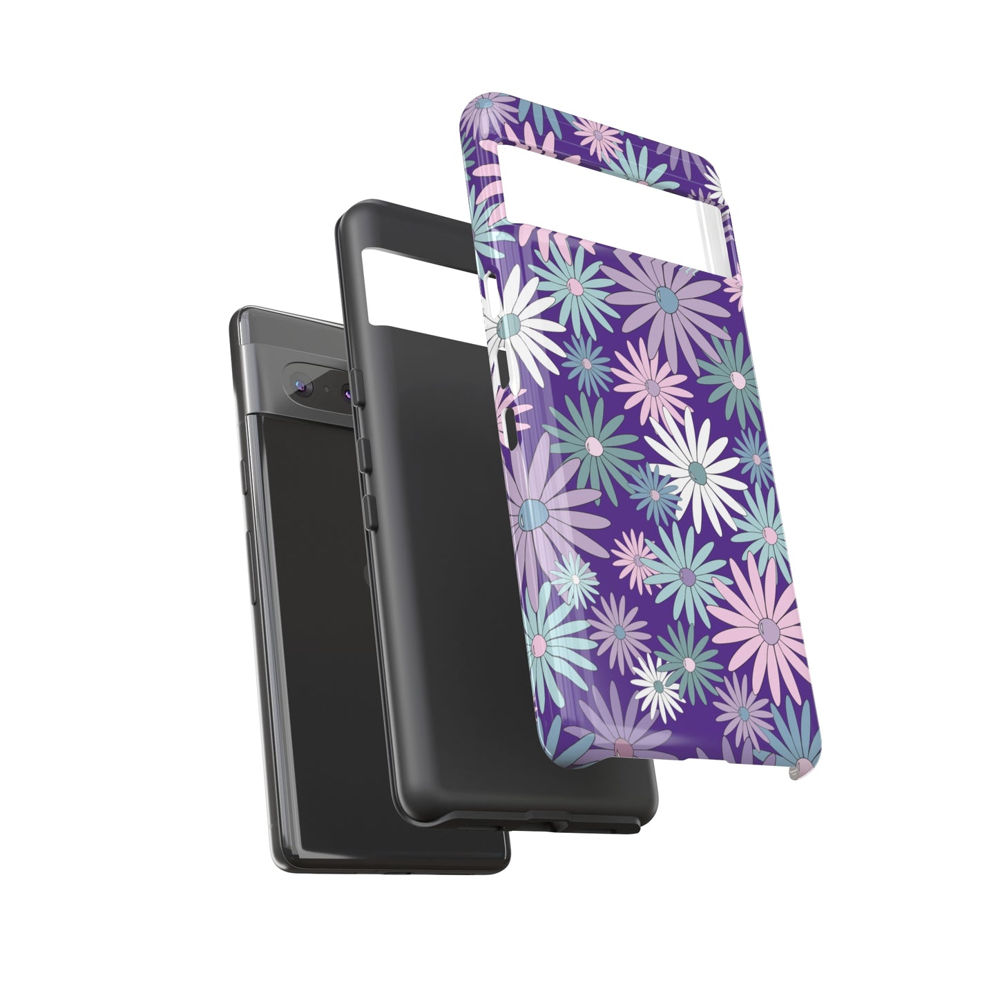 Pastel Daisy's in Purple Phone Case