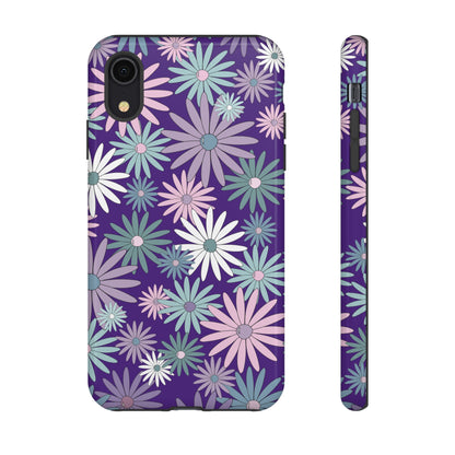 Pastel Daisy's in Purple Phone Case