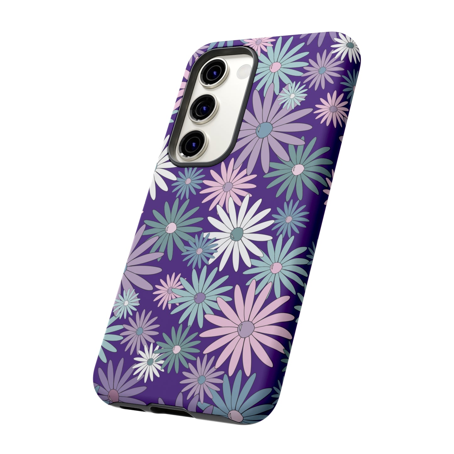 Pastel Daisy's in Purple Phone Case