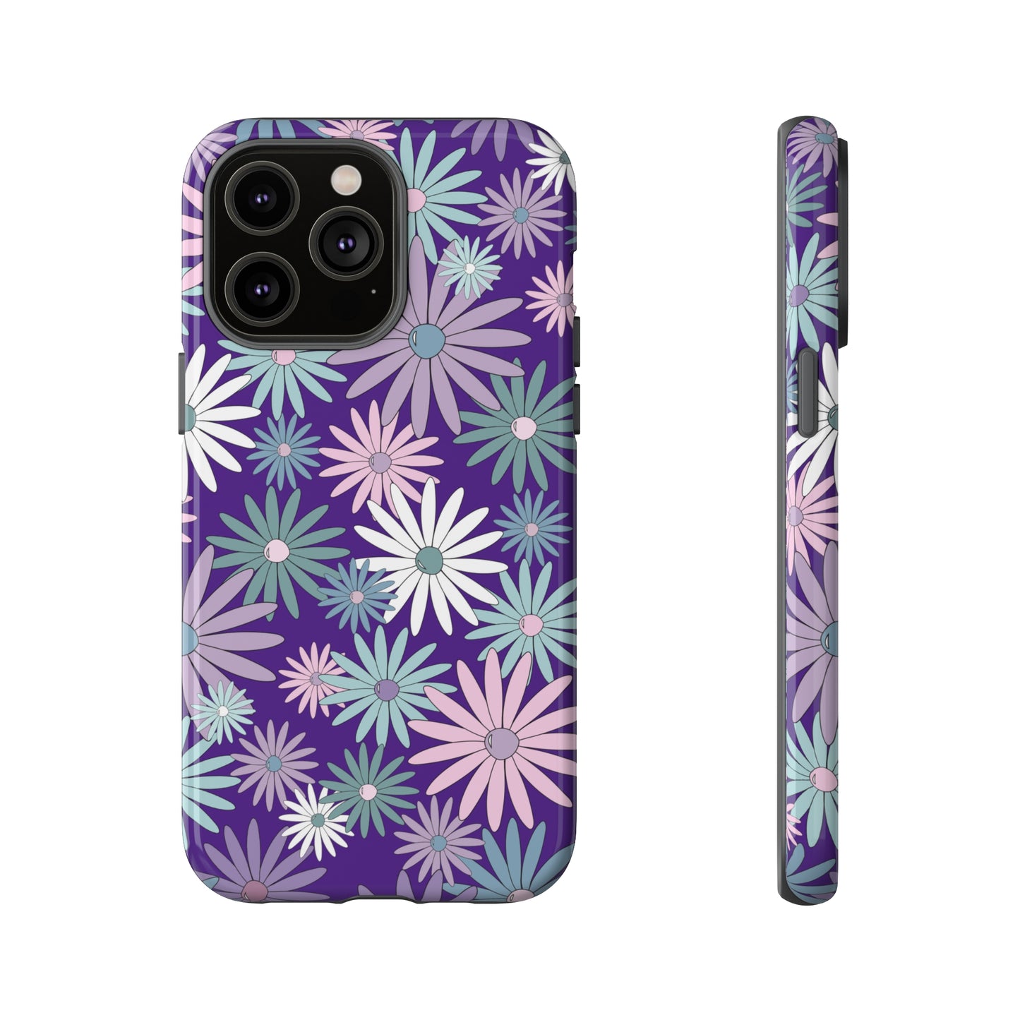 Pastel Daisy's in Purple Phone Case