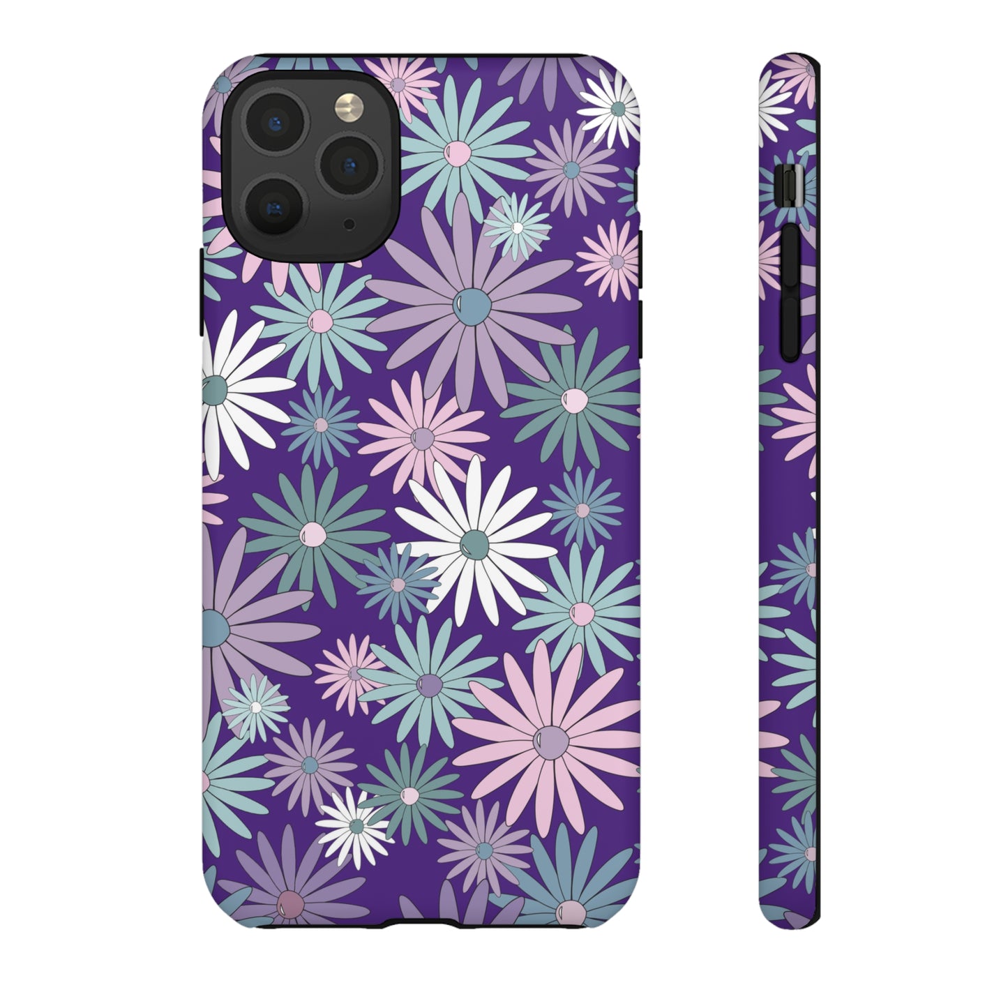 Pastel Daisy's in Purple Phone Case