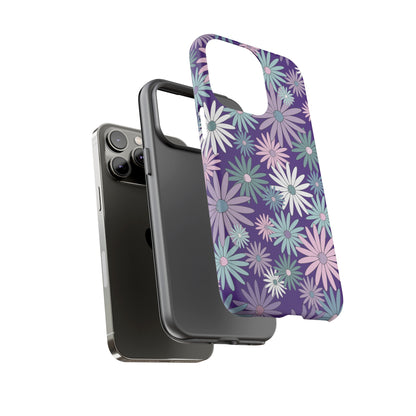 Pastel Daisy's in Purple Phone Case