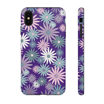 Pastel Daisy's in Purple Phone Case