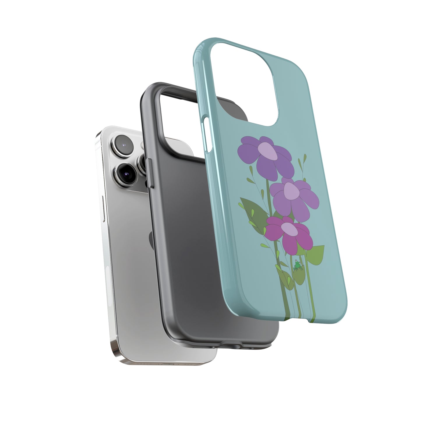 Frog Among Posies Phone Case