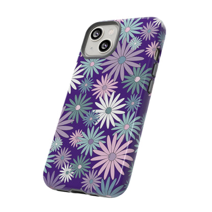 Pastel Daisy's in Purple Phone Case