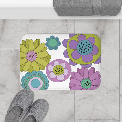 Vintage Posies Bath Mat