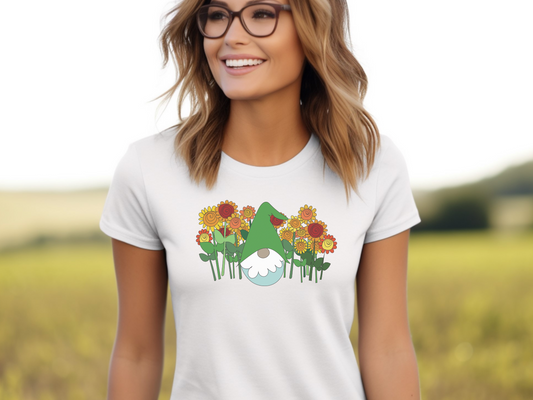 Sunflower Gnome Women's Softstyle Tee