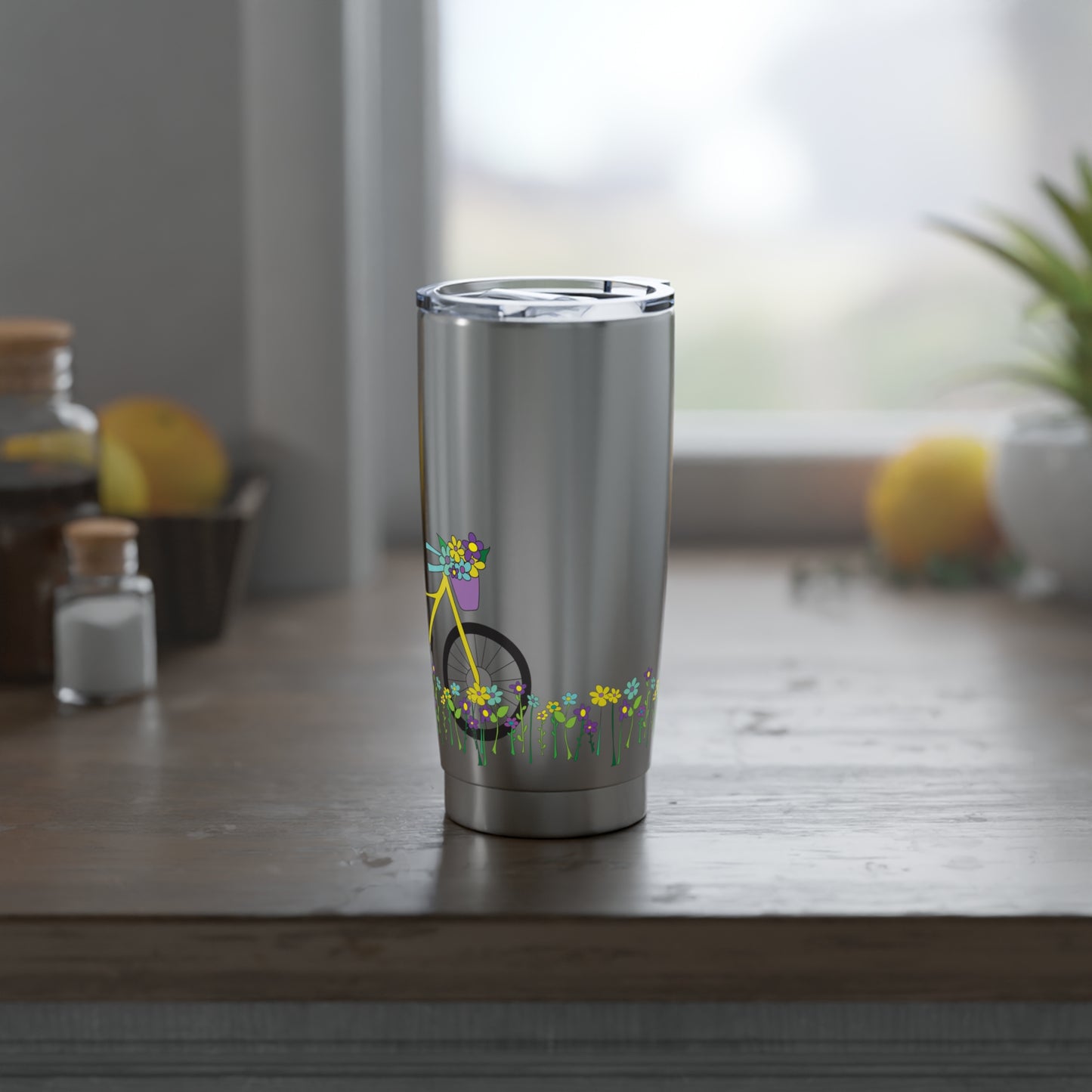 Bike & Posies 20oz Tumbler