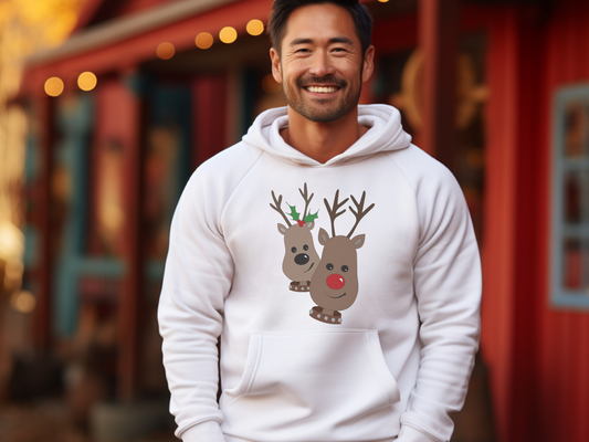 Rudolph & Reindeer Friend Fleece Hoodie