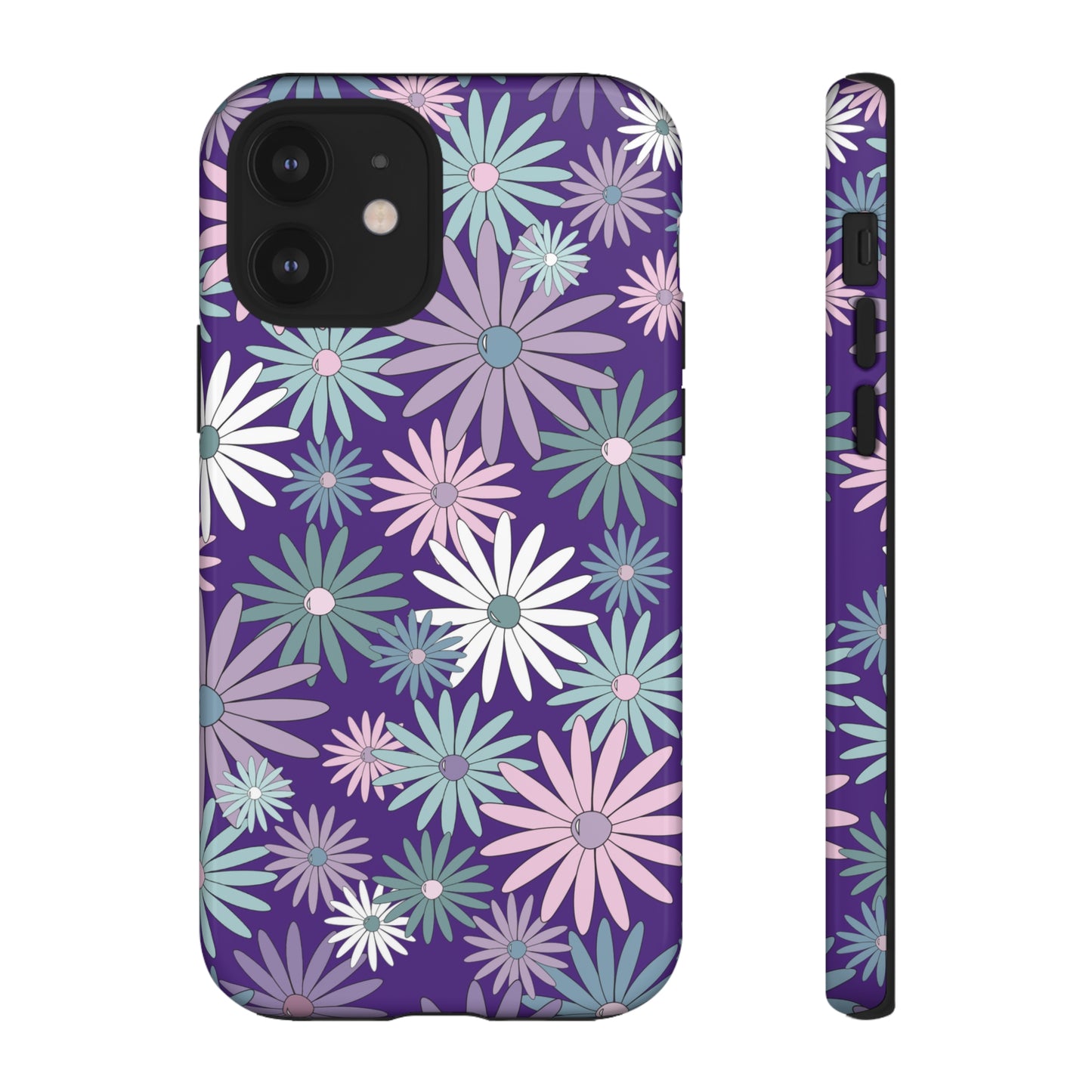 Pastel Daisy's in Purple Phone Case