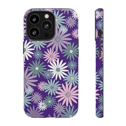 Pastel Daisy's in Purple Phone Case