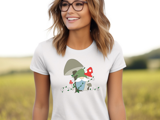 Mushroom Gnome Women's Softstyle Tee