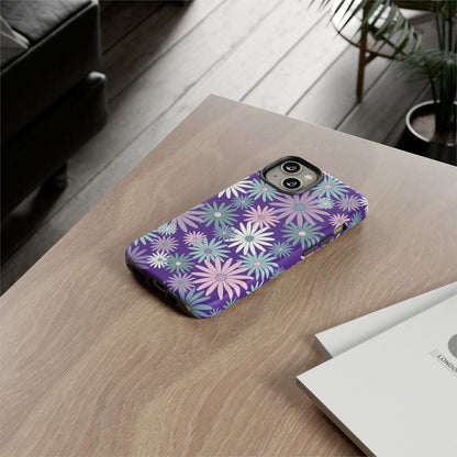 Pastel Daisy's in Purple Phone Case