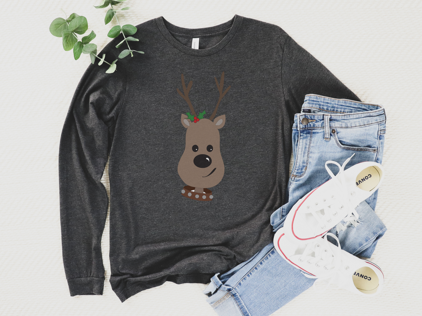 Christmas Reindeer Long Sleeve Tee