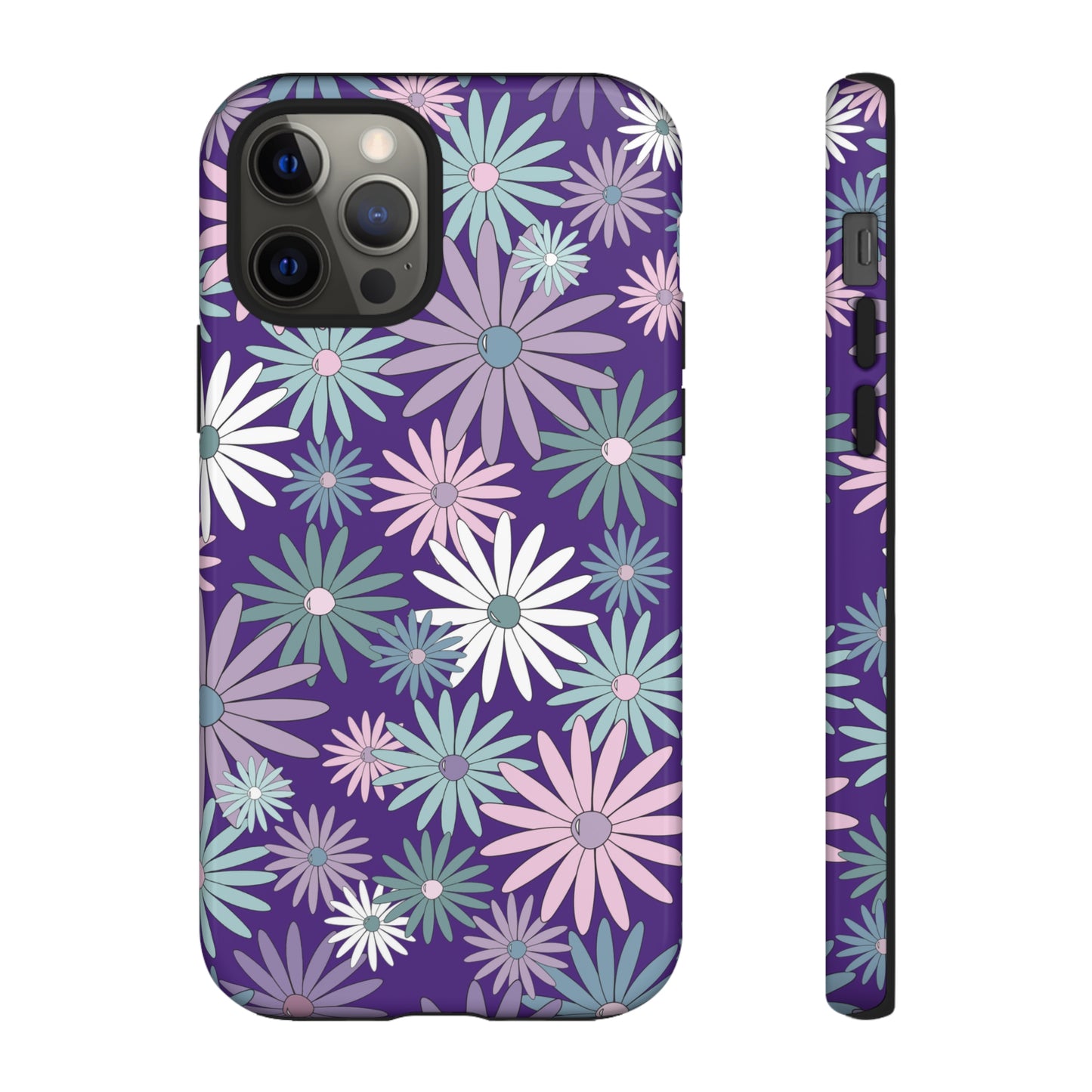 Pastel Daisy's in Purple Phone Case