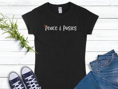 Peace & Posies Women's Softstyle Tee