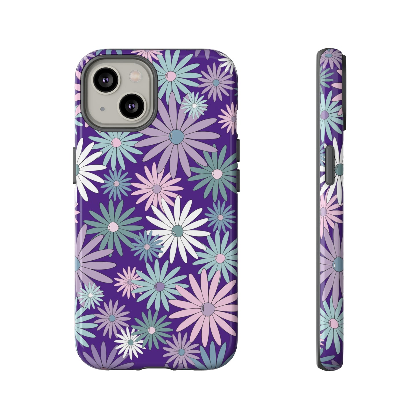 Pastel Daisy's in Purple Phone Case