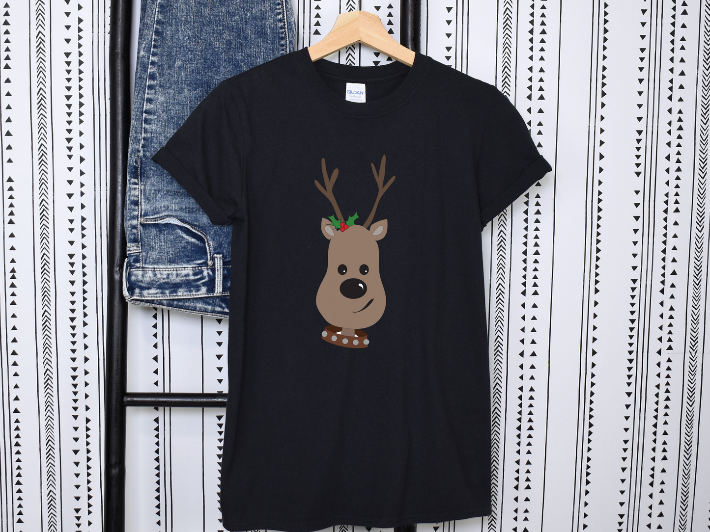 Christmas Reindeer Softstyle Tee