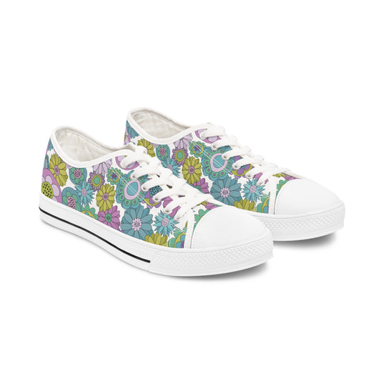 Vintage Posies Low Top Sneakers