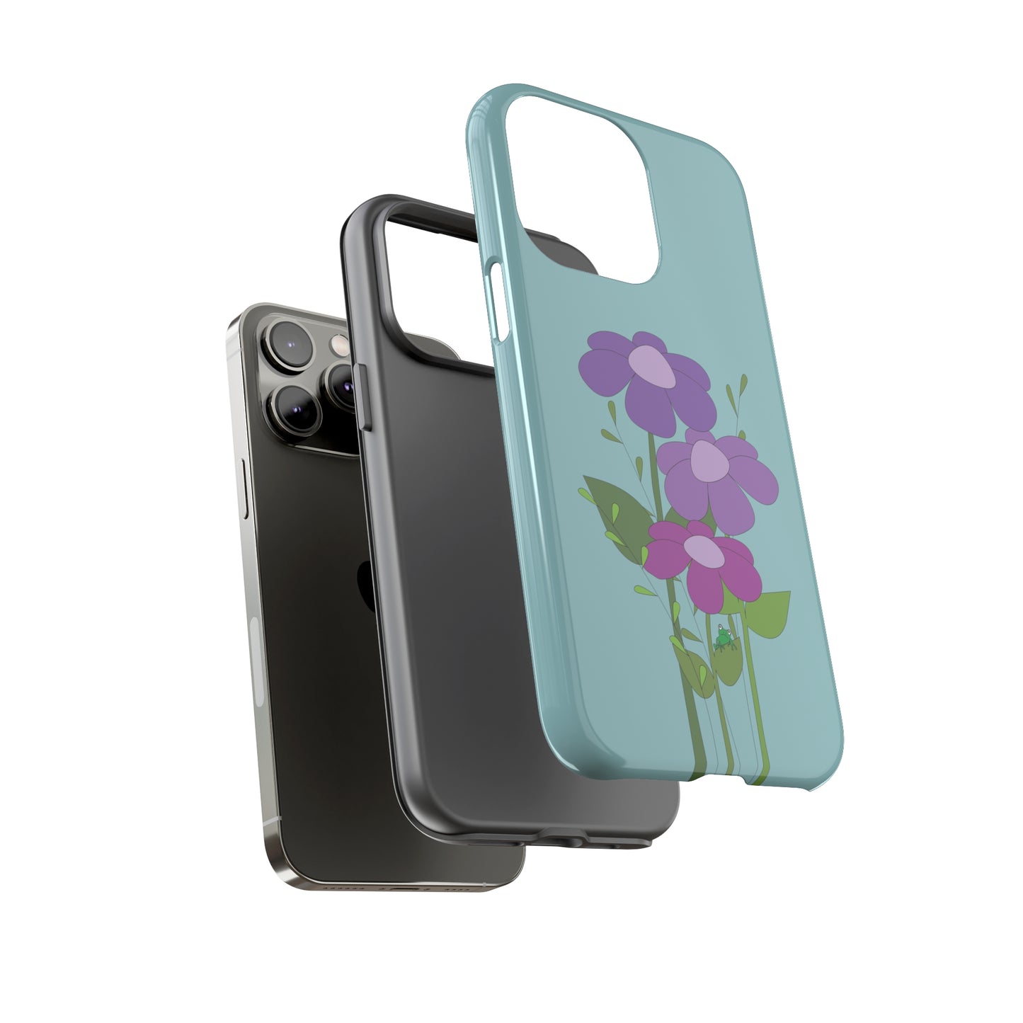 Frog Among Posies Phone Case