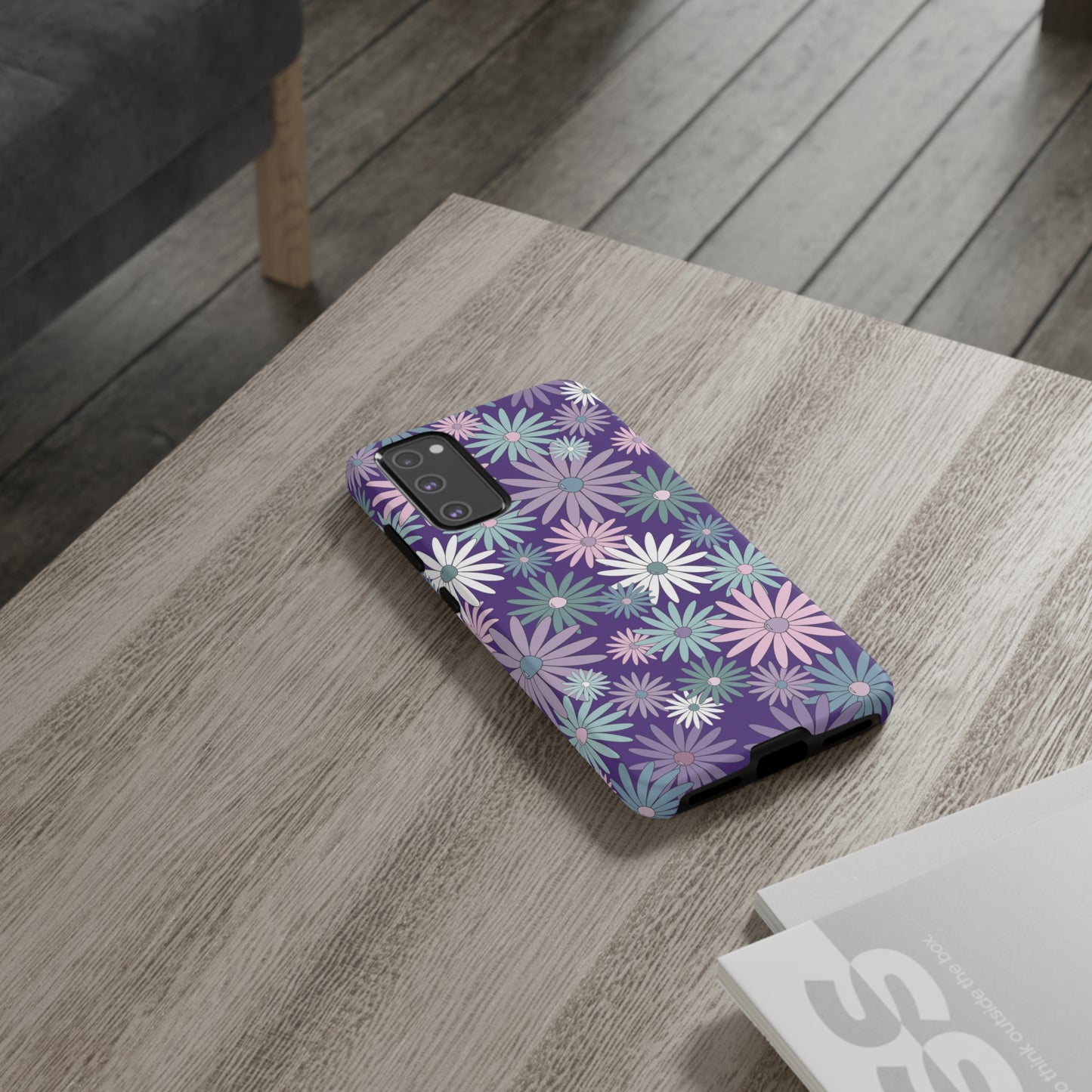 Pastel Daisy's in Purple Phone Case