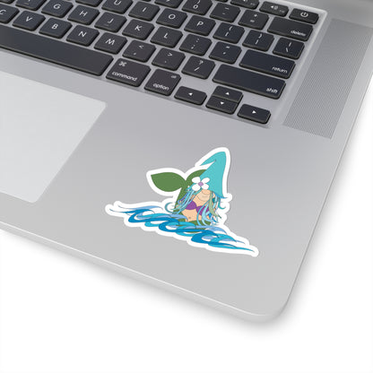 Mermaid Gnome Kiss-Cut Sticker