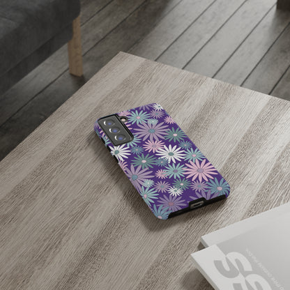 Pastel Daisy's in Purple Phone Case