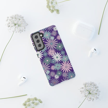 Pastel Daisy's in Purple Phone Case