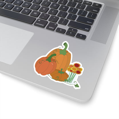 Sunflower & Pumpkin Sticker