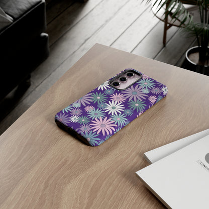 Pastel Daisy's in Purple Phone Case