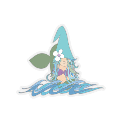 Mermaid Gnome Kiss-Cut Sticker