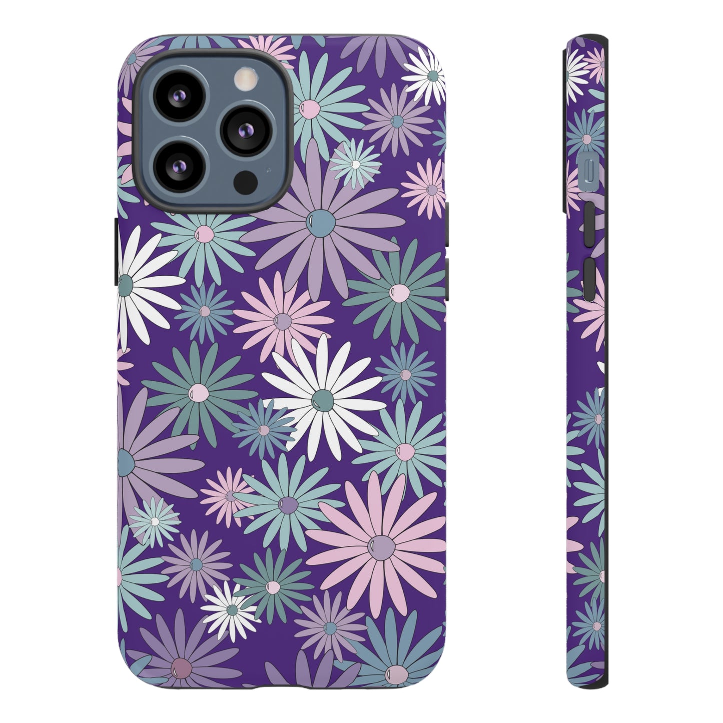 Pastel Daisy's in Purple Phone Case