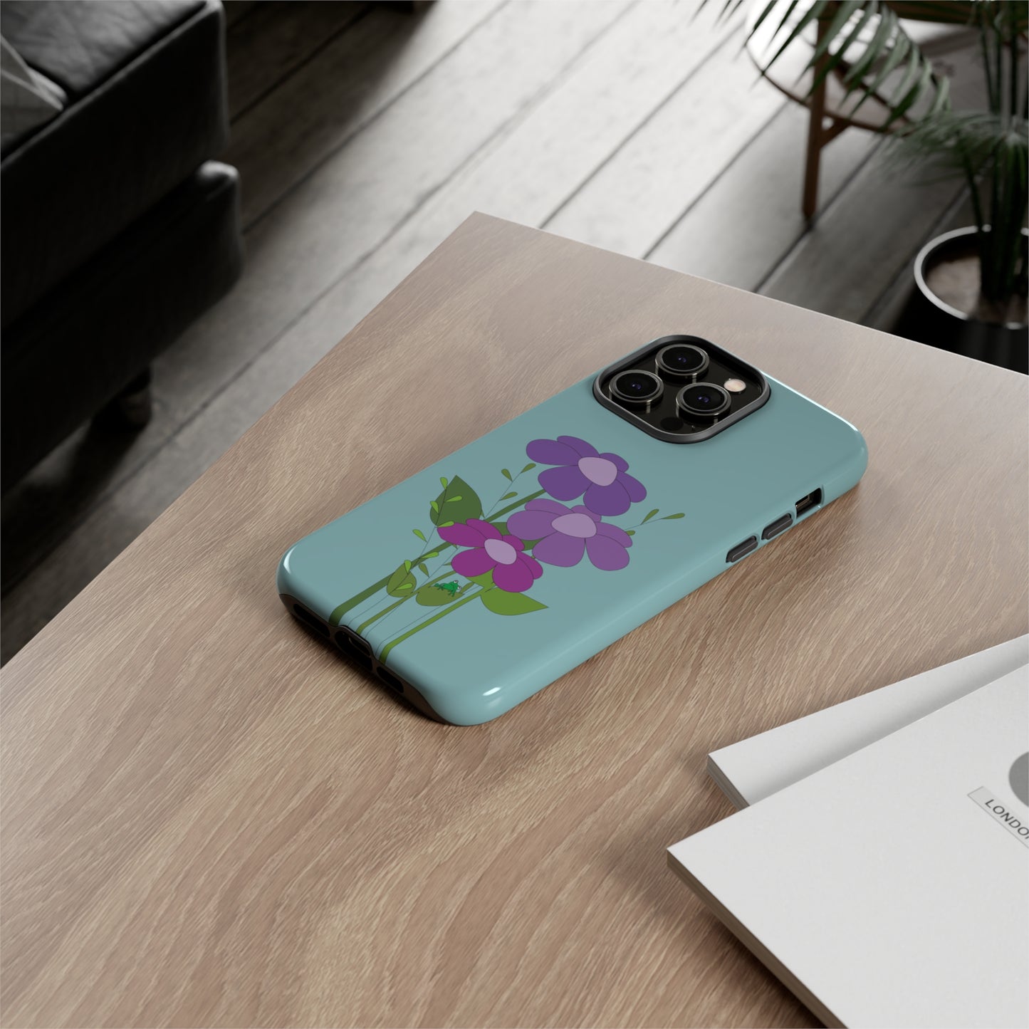 Frog Among Posies Phone Case