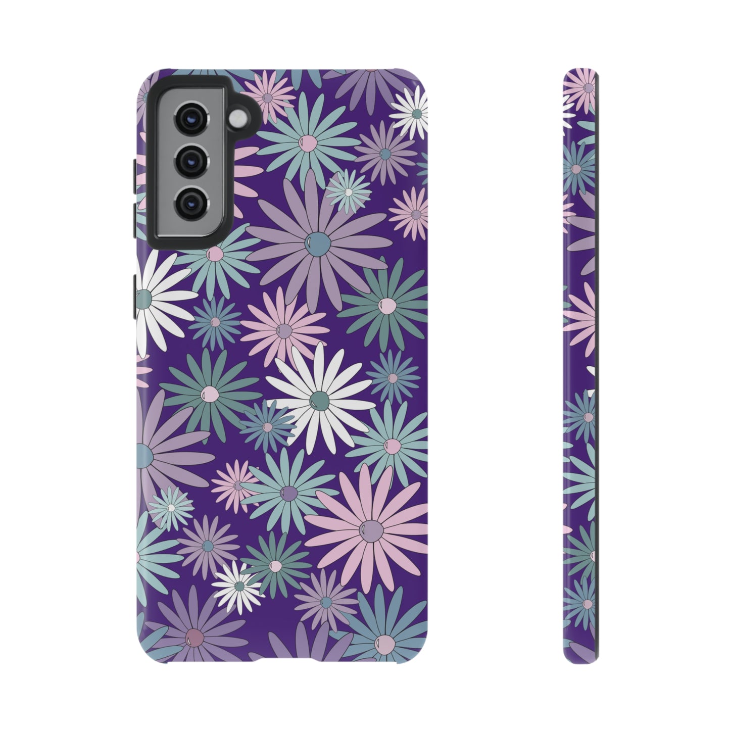 Pastel Daisy's in Purple Phone Case