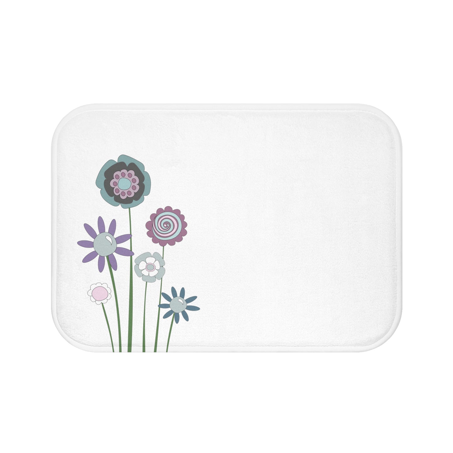 Pastel Posies Bath Mat